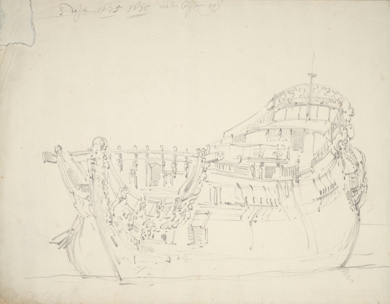 Portrét "svatého Davida od Willem van de Velde the Younger