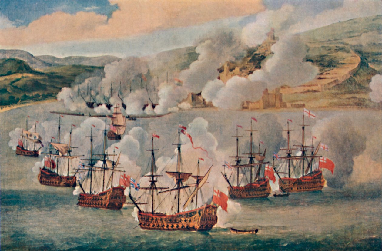 Námořní boj v přístavu, c1670, 1903 od Willem van de Velde the Younger