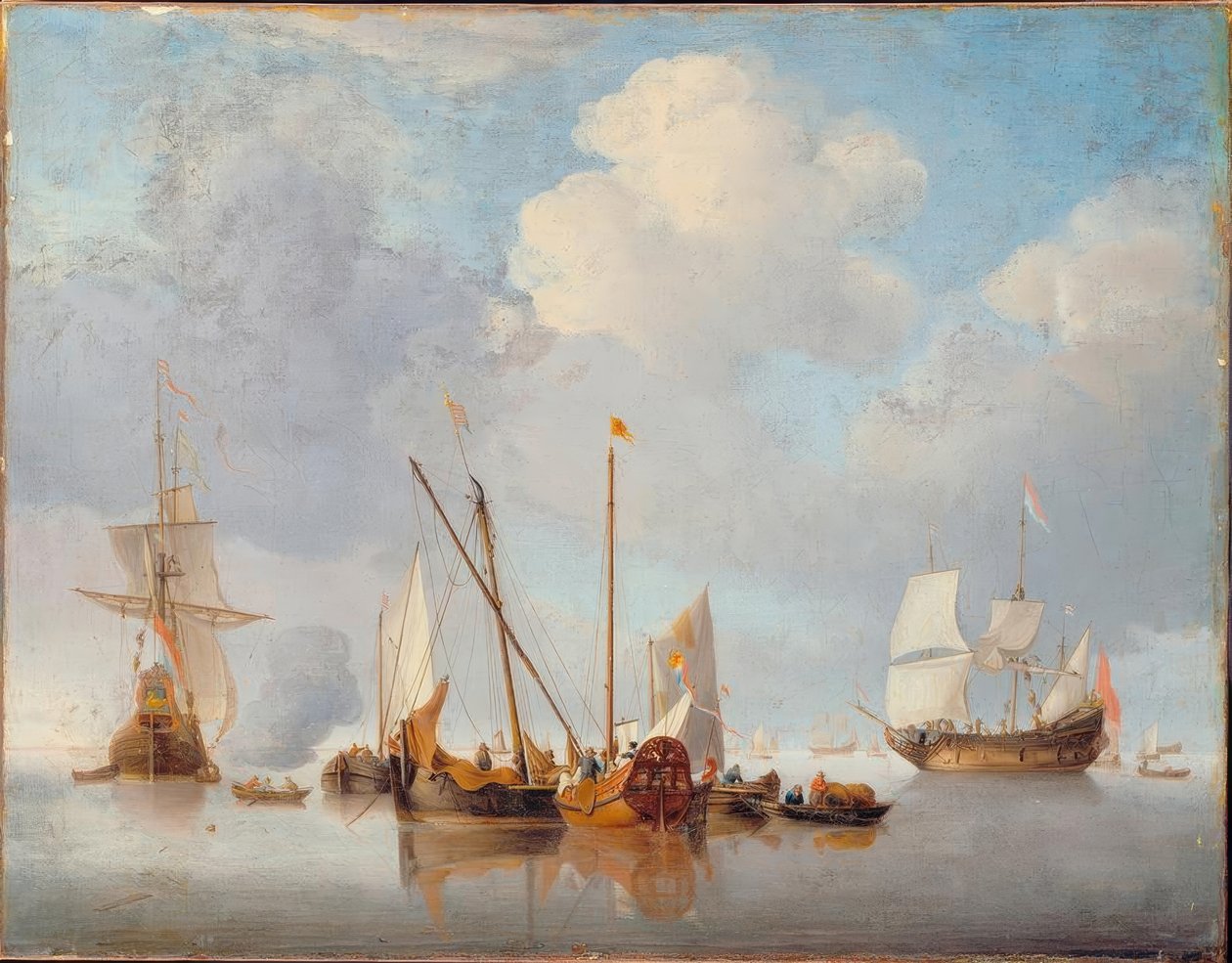 po W. v. d. Velde d. J., Klid od Willem van de Velde the Younger