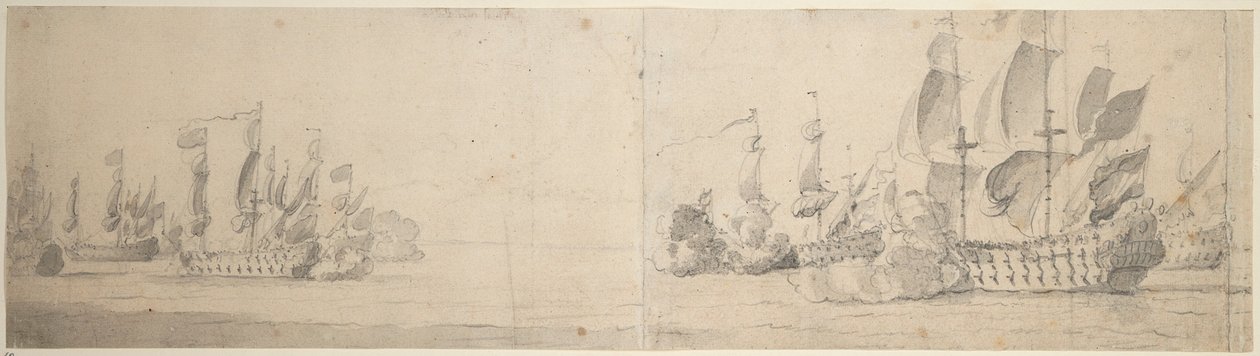 Akce Beach a van Ghent od Willem van de the Elder Velde