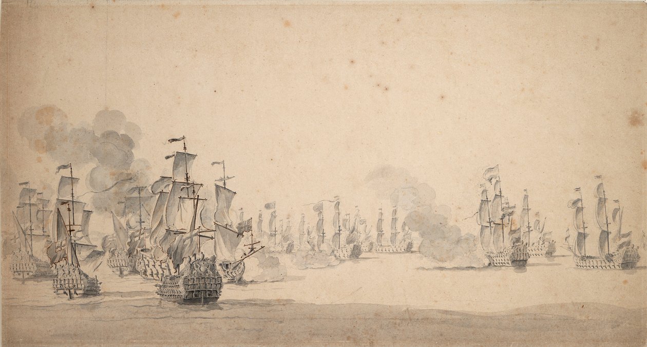 Akce Beach a van Ghent od Willem van de the Elder Velde