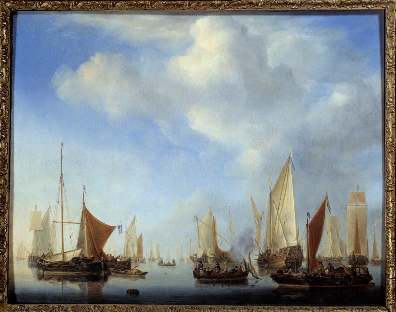 Malá flotila Obraz Willema Van de Velde II mladšího (1633-1707) od Willem van de Velde the Younger