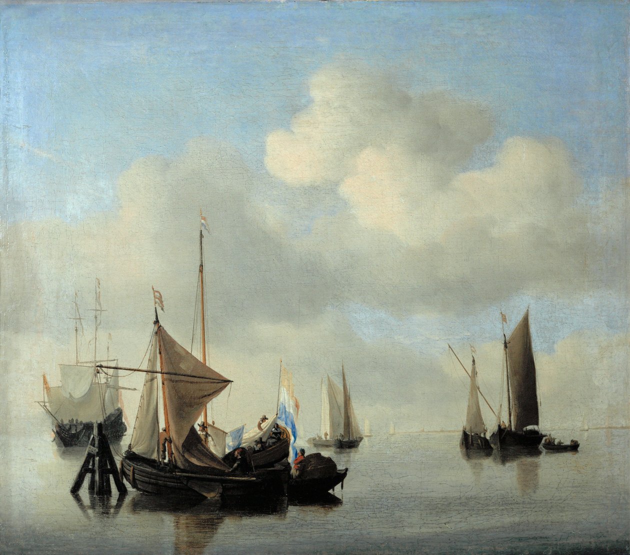 Námořní doprava za klidného počasí ... od Willem van de the Younger Velde