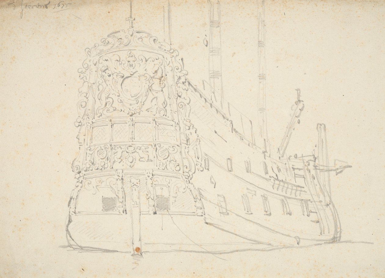Portrét "Holmese" od Willem van de Velde the Younger