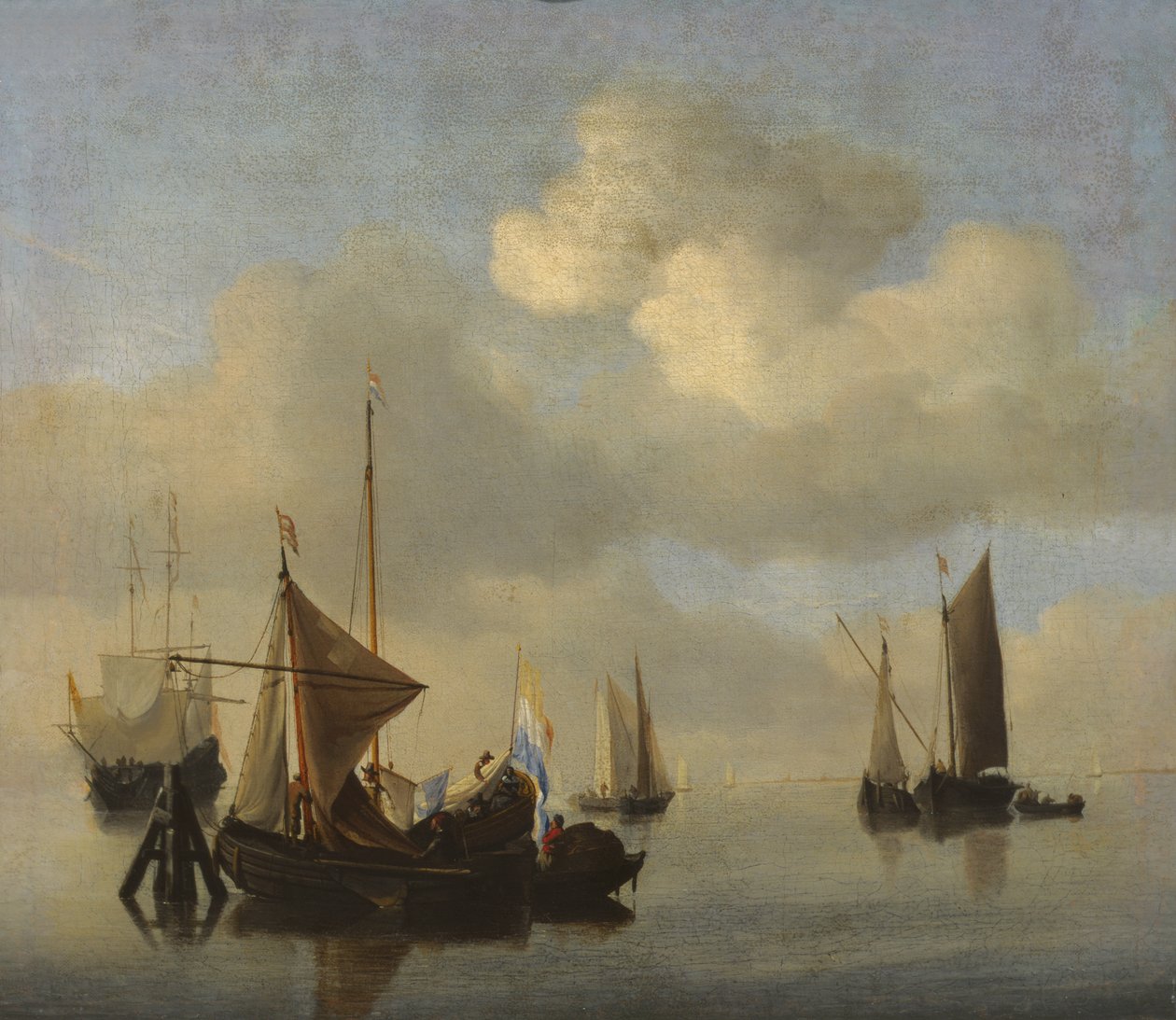 Přímořská krajina v klidném počasí od Willem van de Velde the Younger