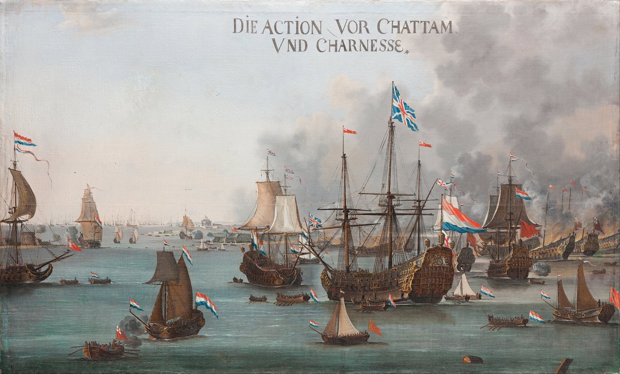 Bitva o Chatham od Willem van der Stoop