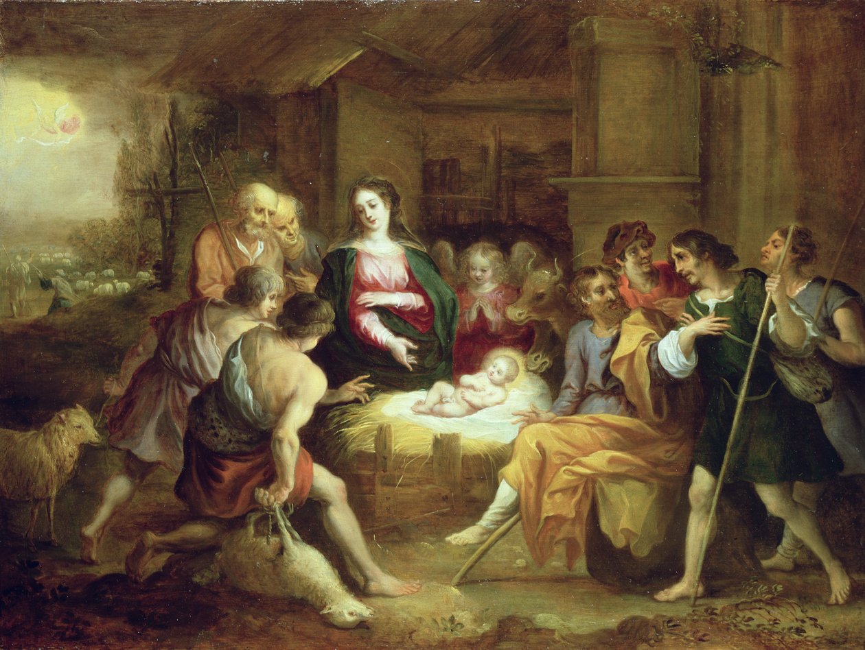 Klanění pastýřů od Willem van the Elder Herp