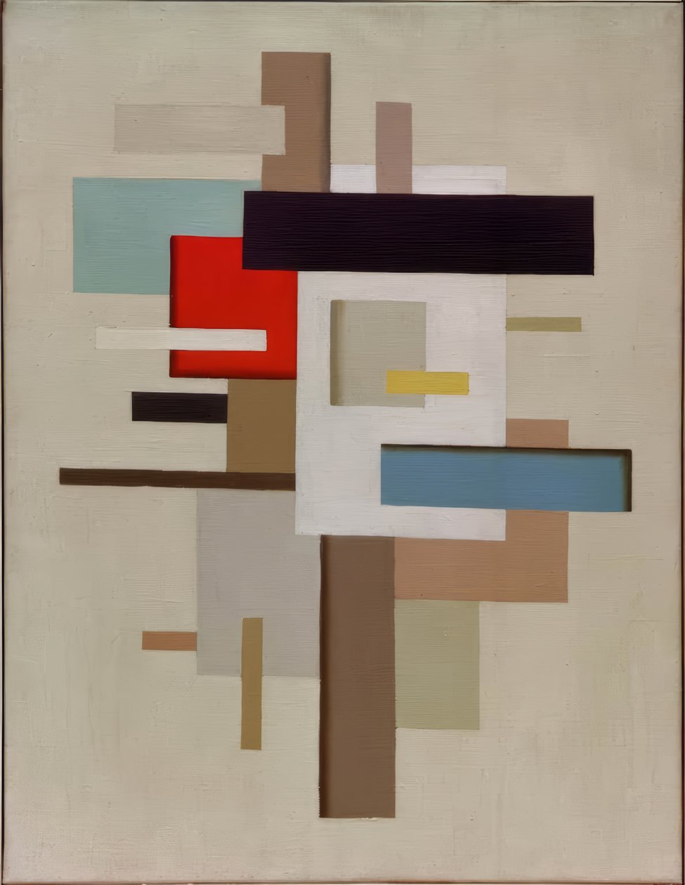 Na žlutém pozadí od Willi Baumeister