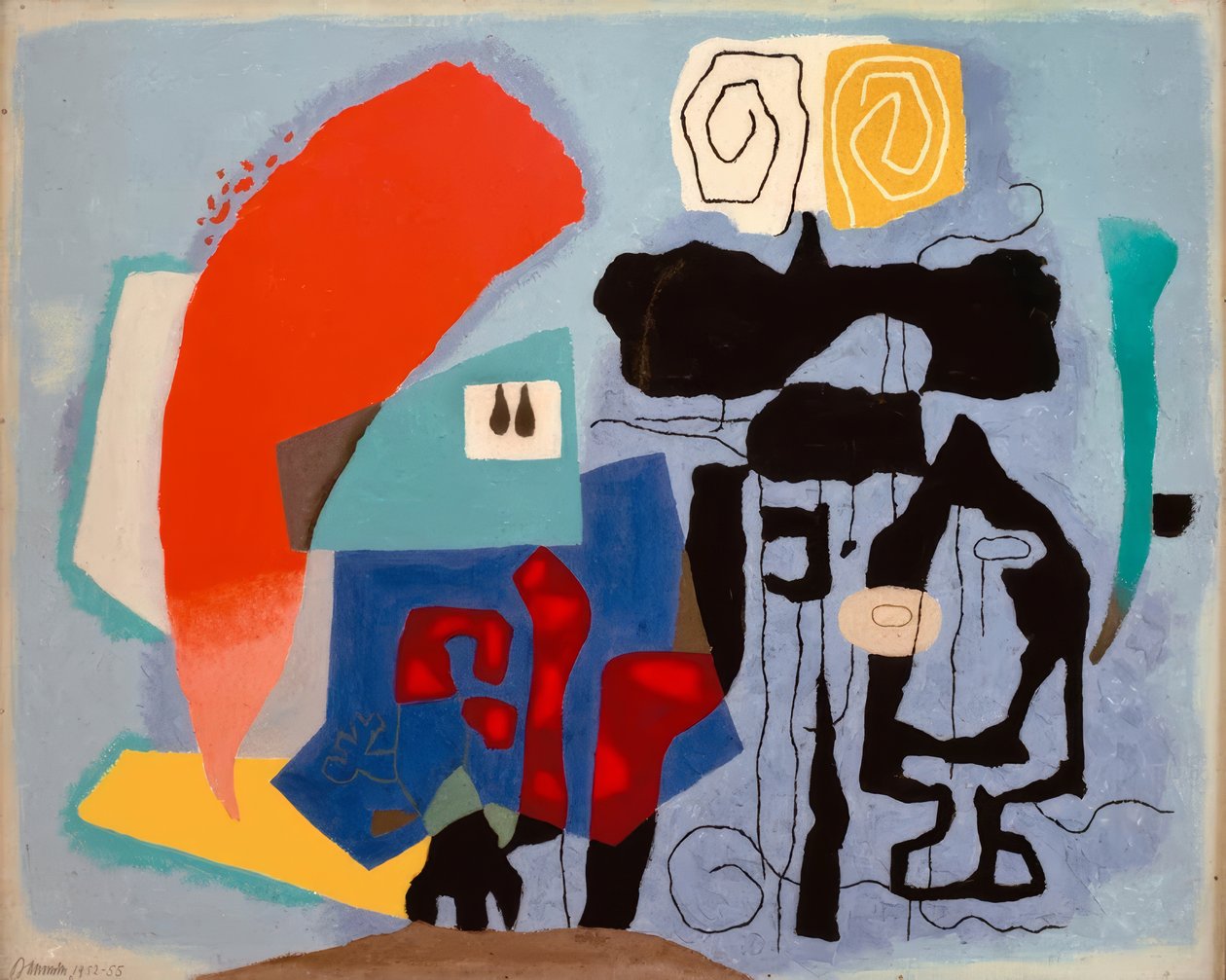 Pěst na modré od Willi Baumeister