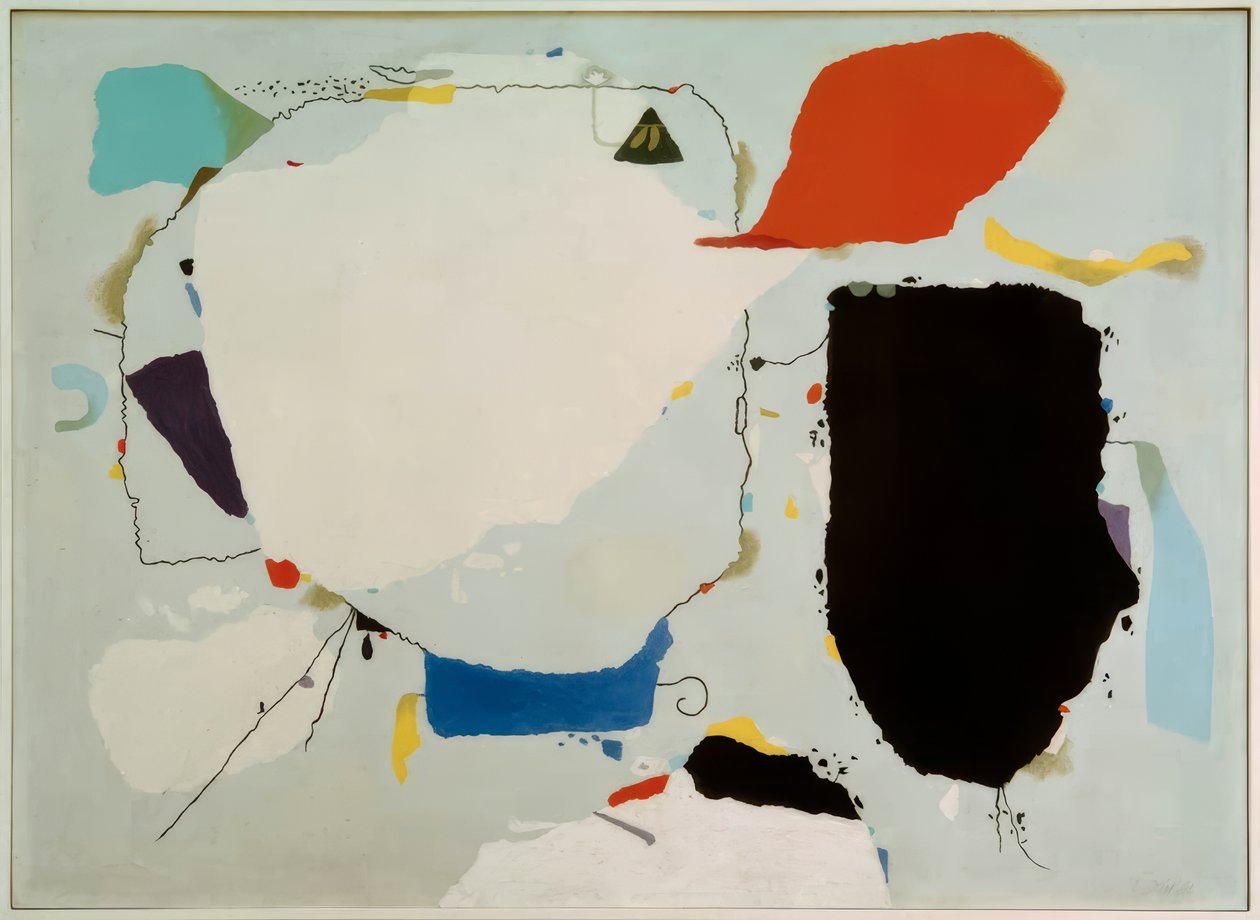 Monturi na červené a modré od Willi Baumeister