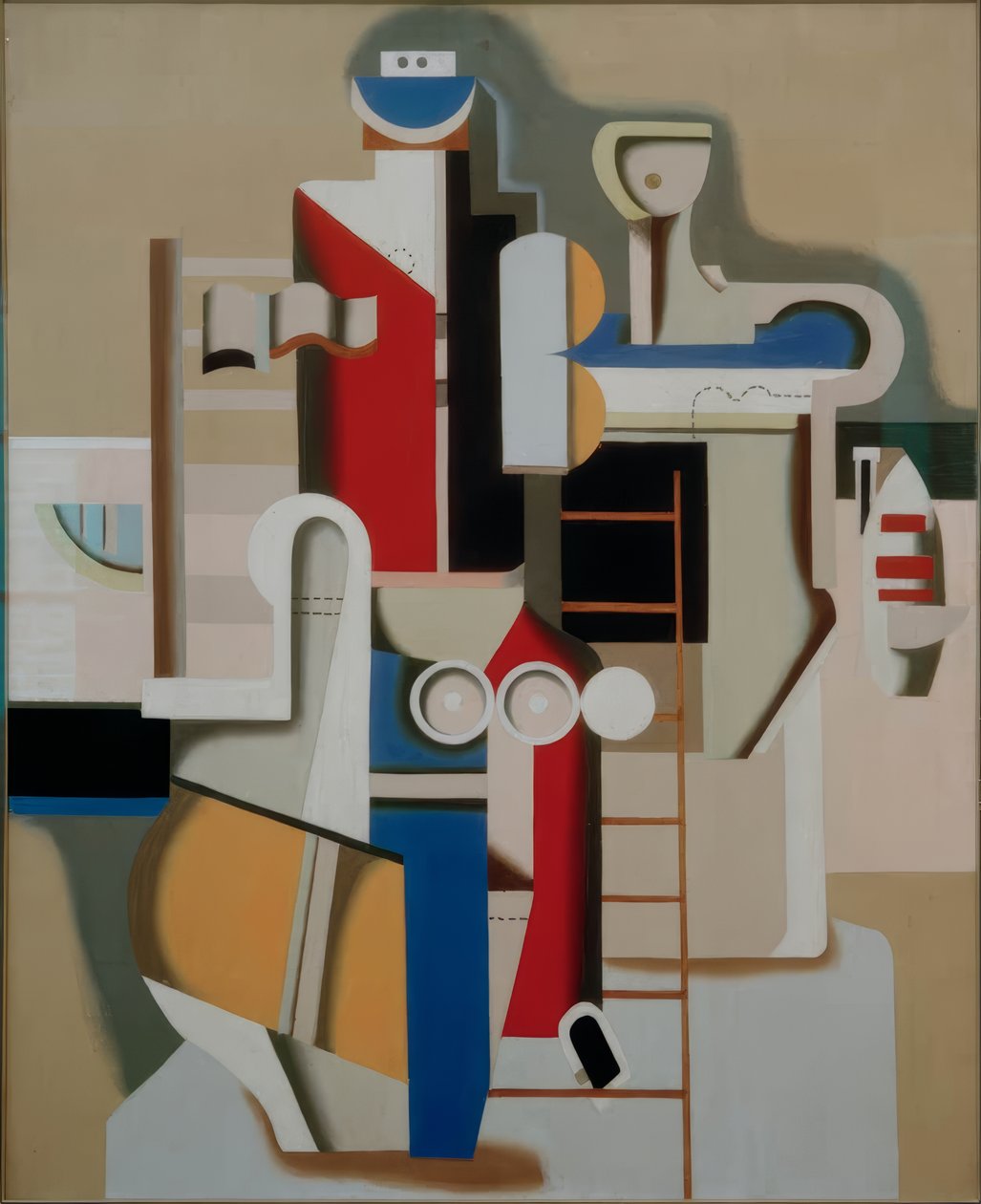 Plovák na žebříku od Willi Baumeister