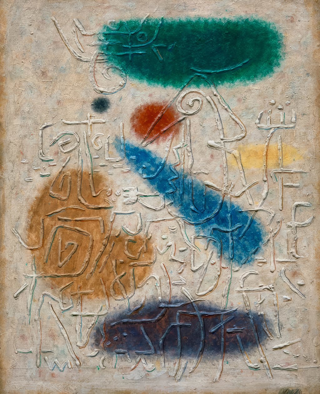 Chrámová zeď od Willi Baumeister