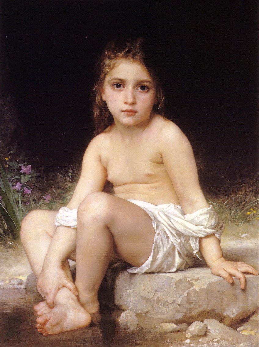 Dítě v Bathu od William Adolphe Bouguereau