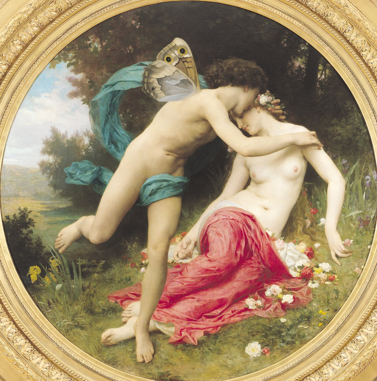Flora and Zephyr, 1875 od William Adolphe Bouguereau