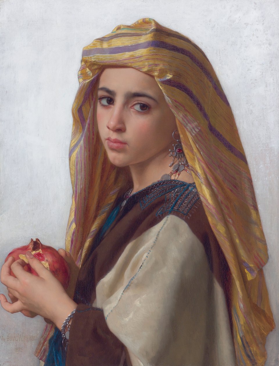 Dívka s granátovým jablkem od William Adolphe Bouguereau