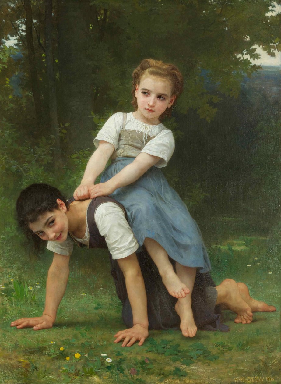 La Bourrique (jízda na koni) od William Adolphe Bouguereau