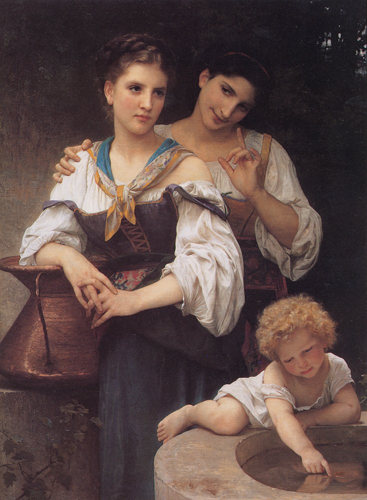 Tajemství od William Adolphe Bouguereau