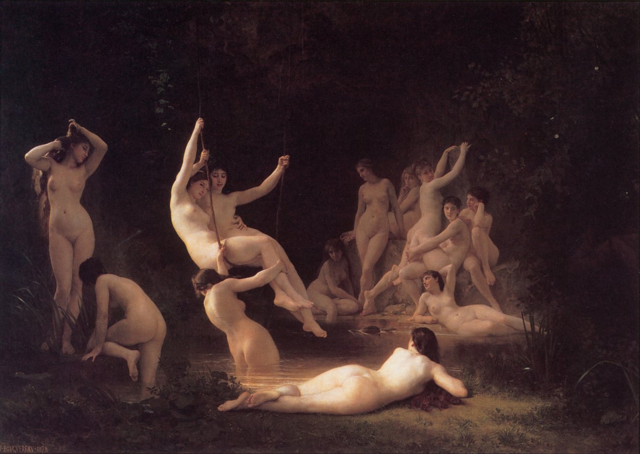 Nymfy od William-Adolphe Bouguereau