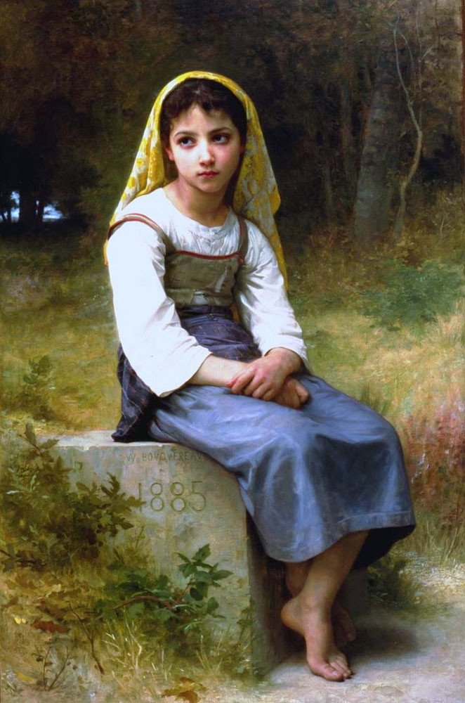 Rozjímání od William Adolphe Bouguereau