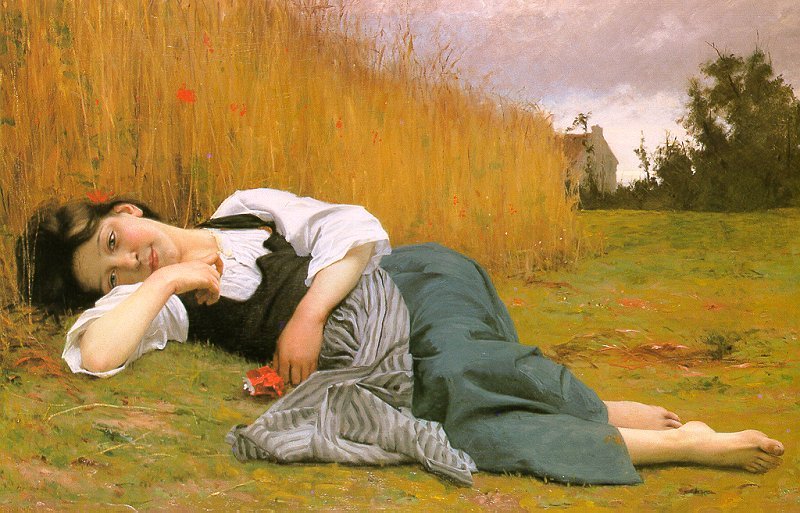 Odpočívejte při sklizni od William Adolphe Bouguereau