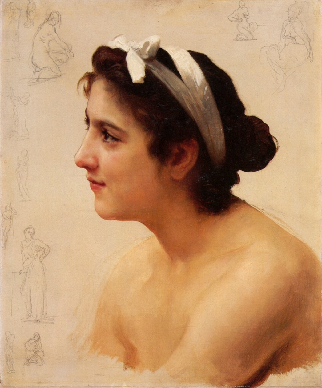 Studie ženy za nabídku lásky od William Adolphe Bouguereau