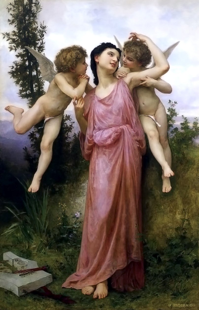 Něžná slova od William Adolphe Bouguereau