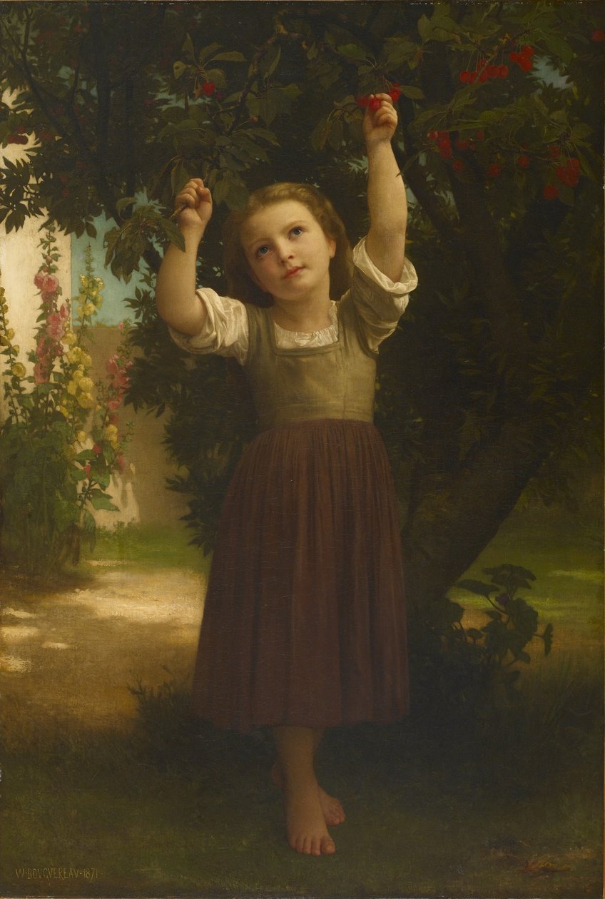 Cherry Picker od William Adolphe Bouguereau
