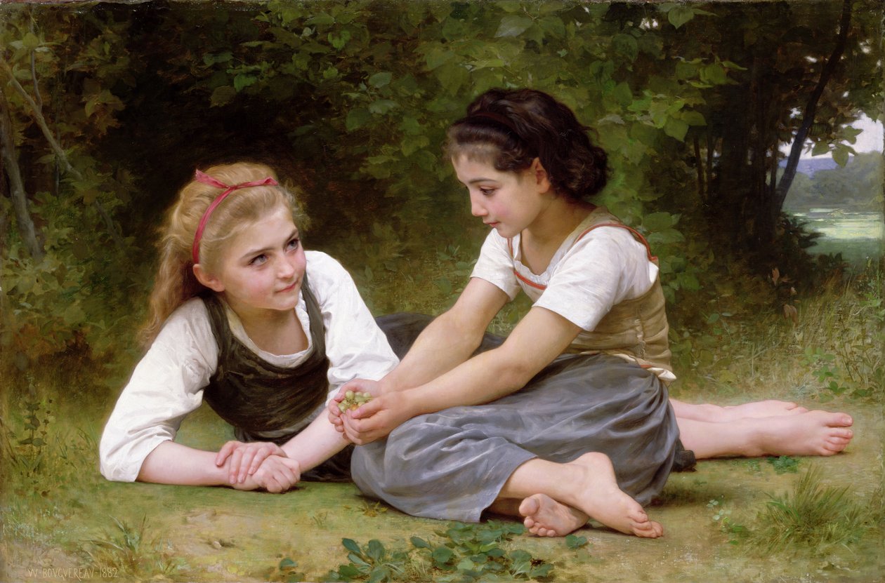 Sběrači ořechů, 1882 od William Adolphe Bouguereau