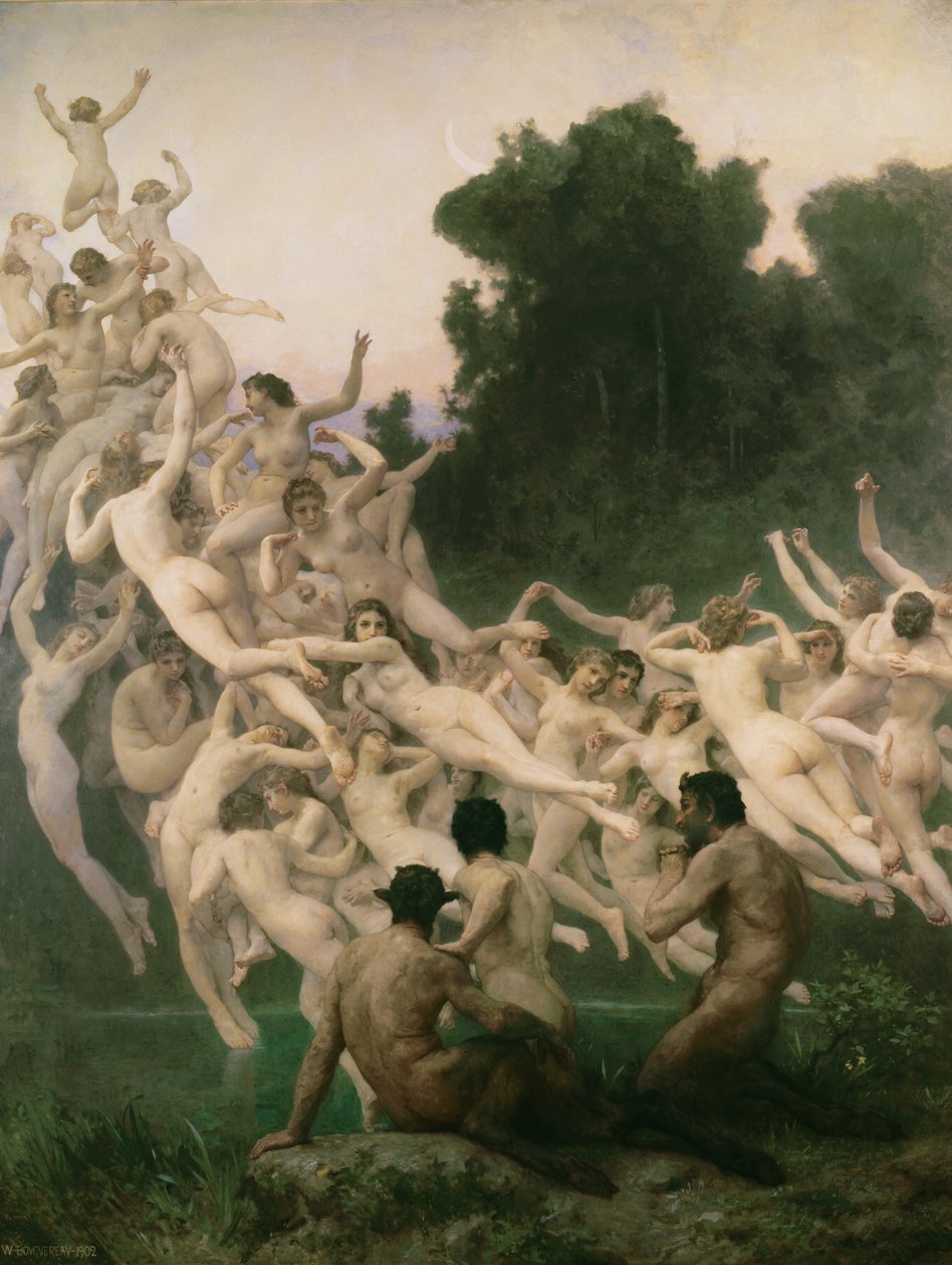 Oreadové od William Adolphe Bouguereau