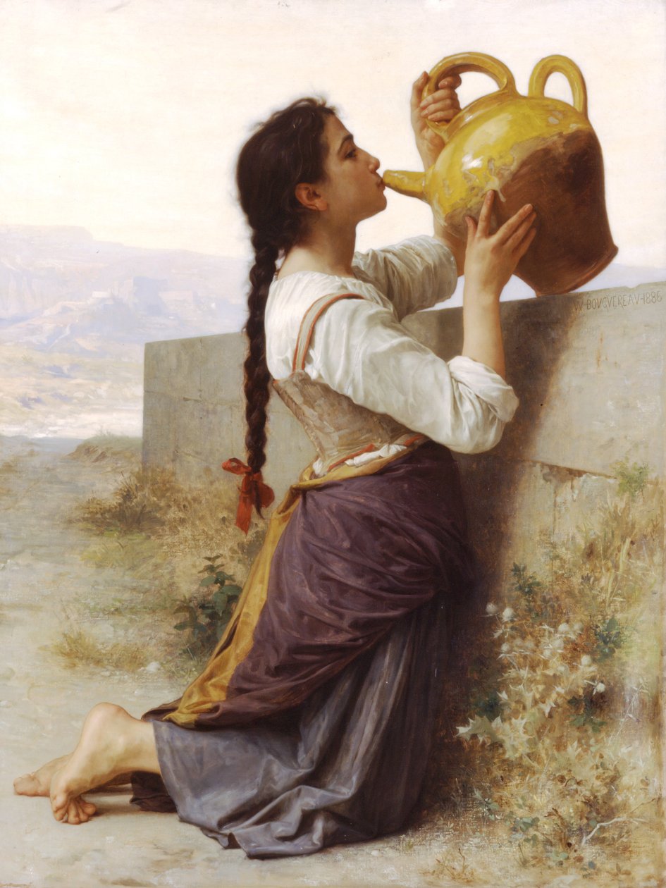 Žízeň od William Adolphe Bouguereau