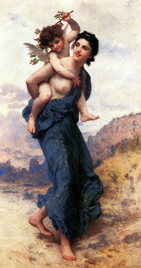 Venuše a Amor od William Adolphe Bouguereau
