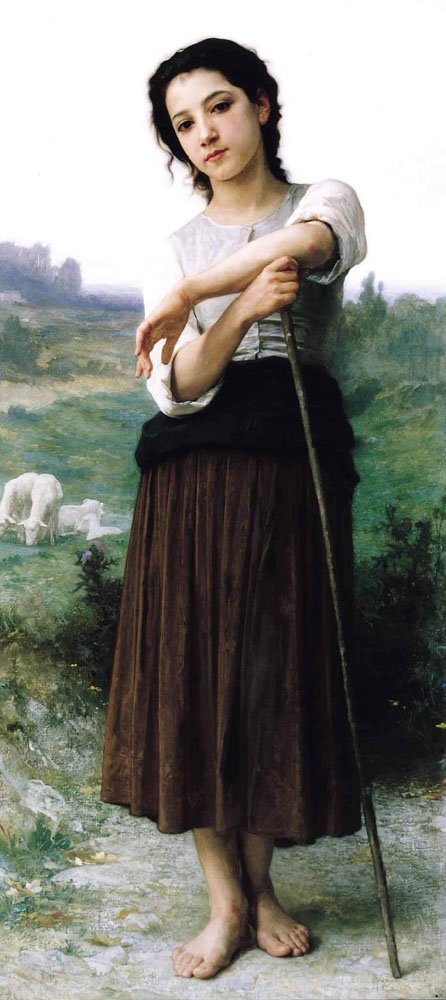 Mladá ovčák stojící od William Adolphe Bouguereau