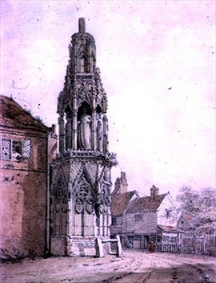 Waltham Cross, 1812 (wc na papíře) od William Alexander
