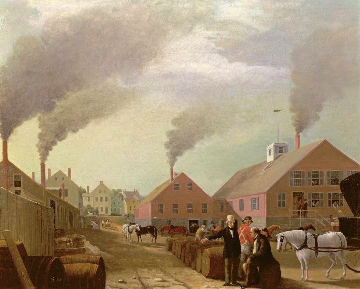 Leonard Oil Works od William Allen Wall