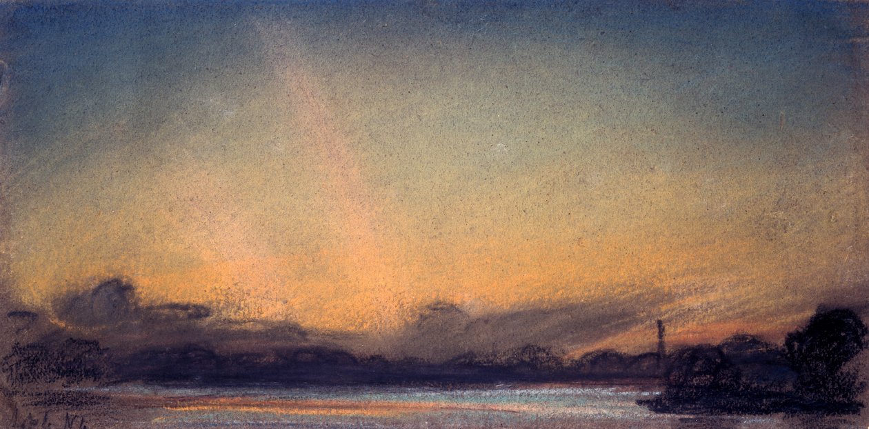 Západ slunce, 4. září 1885 od William Ascroft