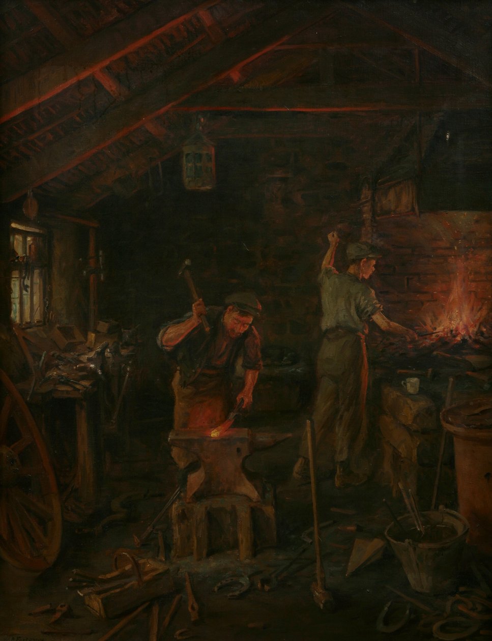 Kladivem a rukou všechna umění stojí od William Banks Fortescue