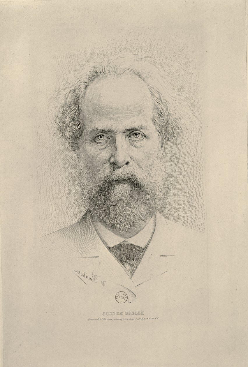 Portrét Elisee Reclus (1830-1905) od William Barbotin