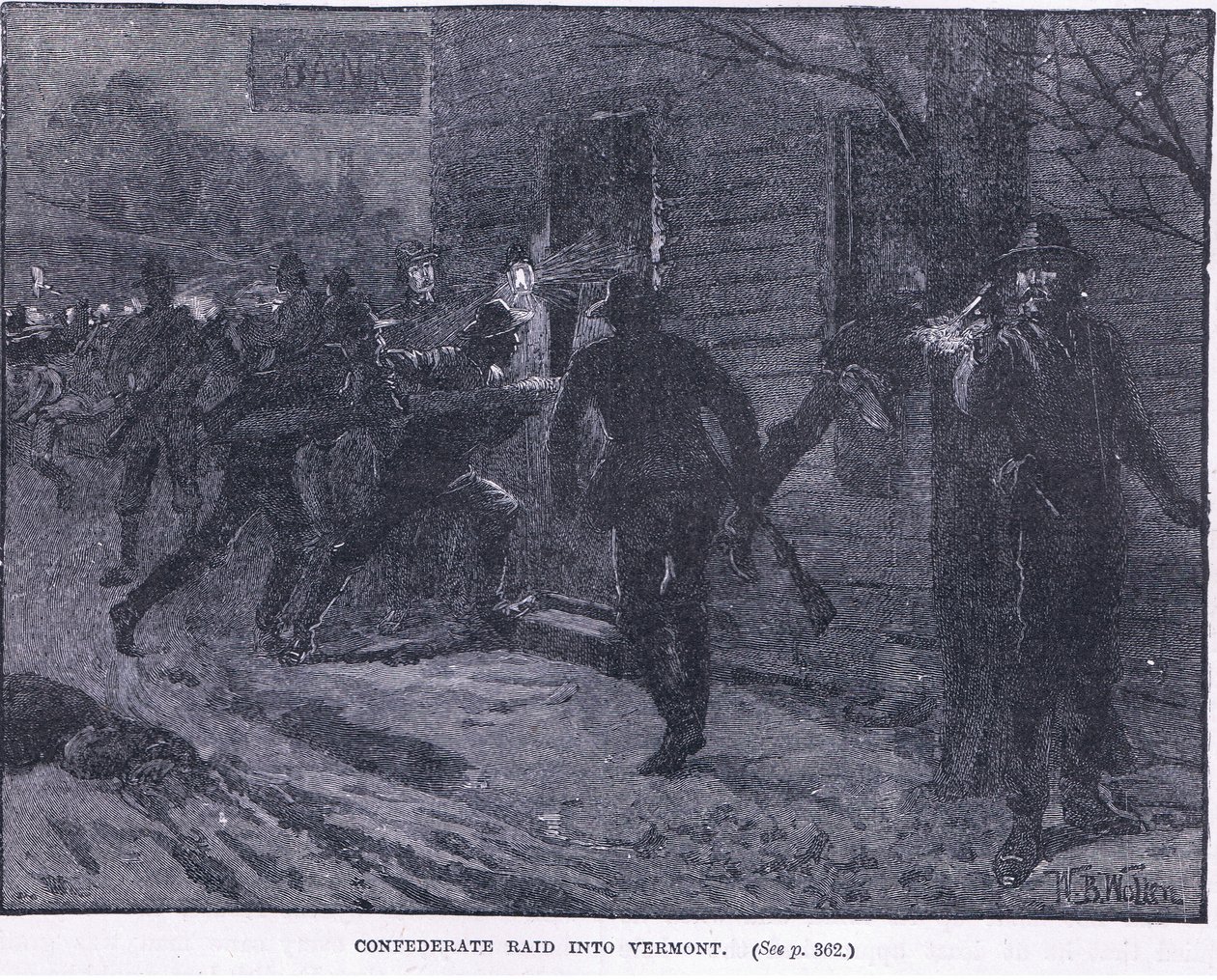 Konfederační nájezd do Vermontu 1865 našeho letopočtu od William Barnes Wollen