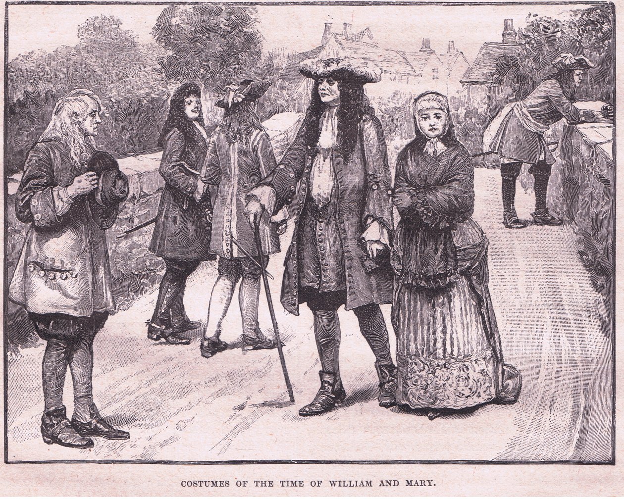 Kostýmy z doby Viléma a Marie z roku 1694 od William Barnes Wollen
