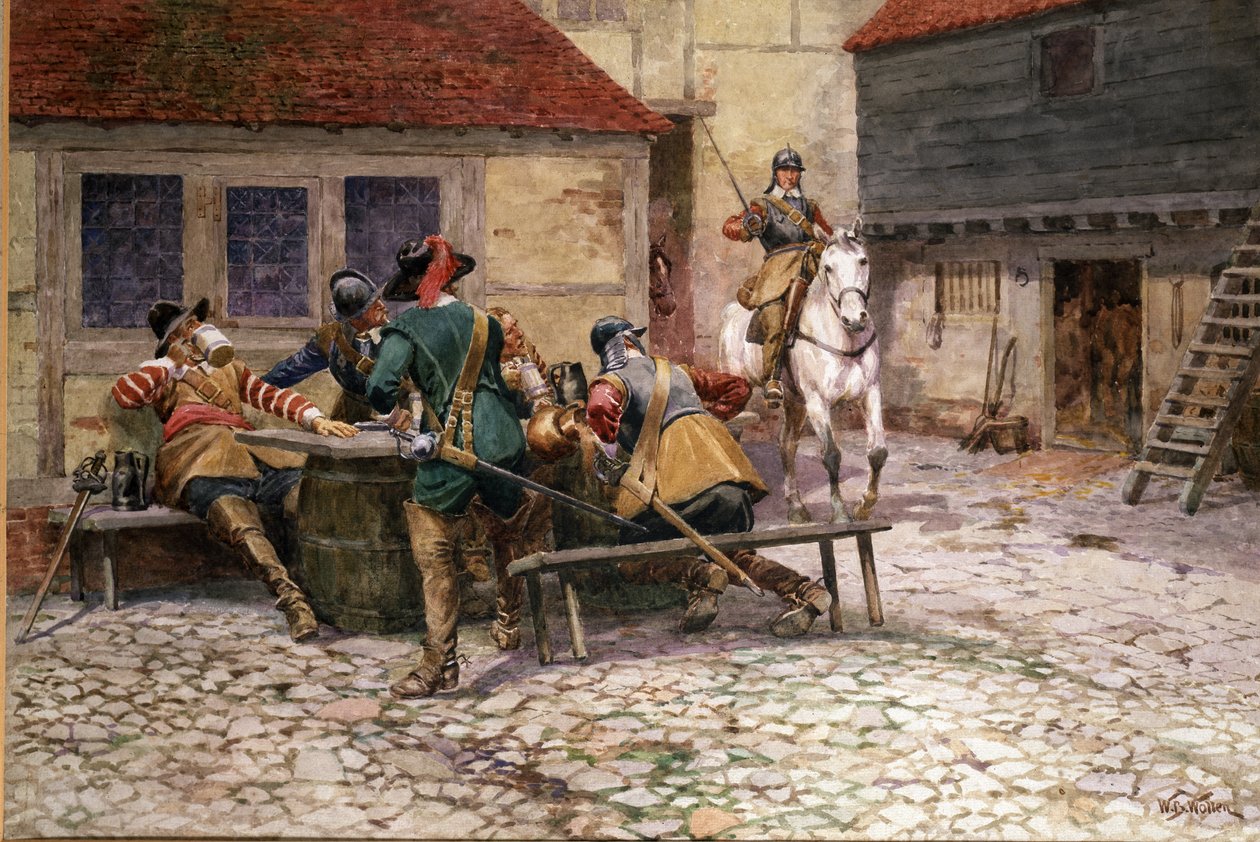 Anglická občanská válka v roce 1645, 1900 od William Barnes Wollen