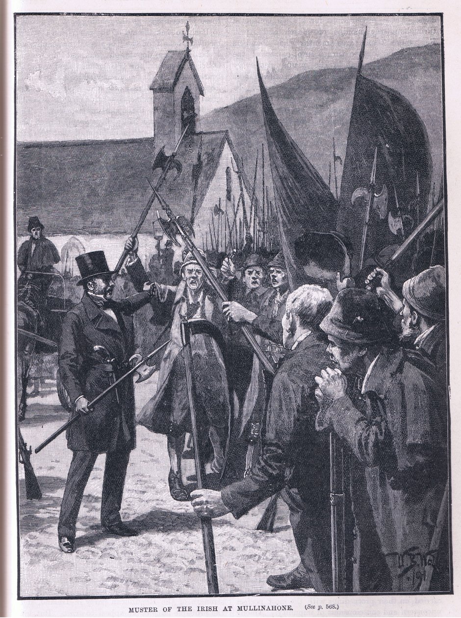 Shromáždění Irů v Mullinahone AD 1848 od William Barnes Wollen
