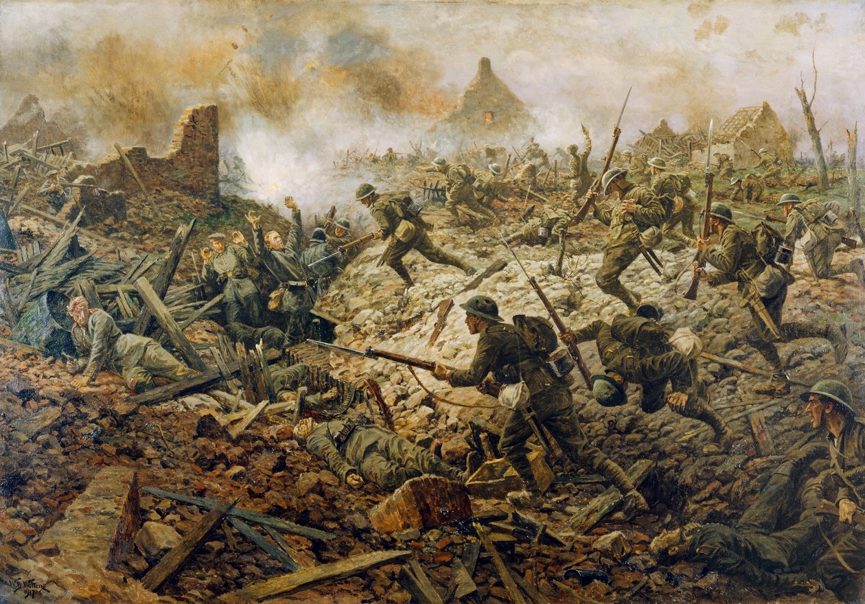 Území v Pozieres dne 23. července 1916, 1917 od William Barnes Wollen