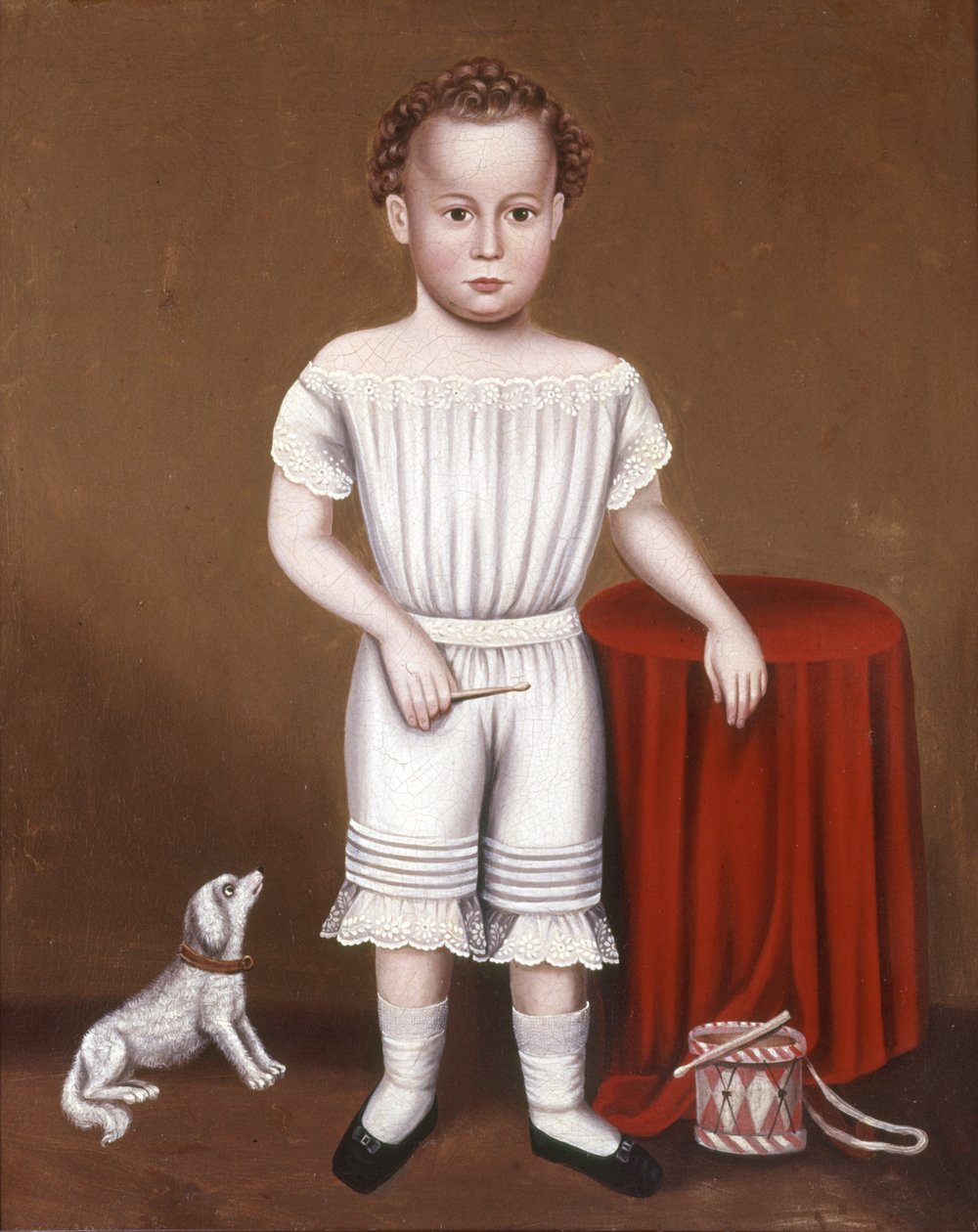 Chlapec s plechovým bubnem, kolem roku 1845 od William Bartol