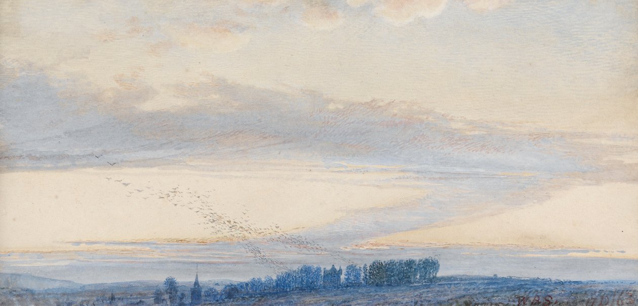 Hrad Penkill, soumrak, 1863 od William Bell Scott