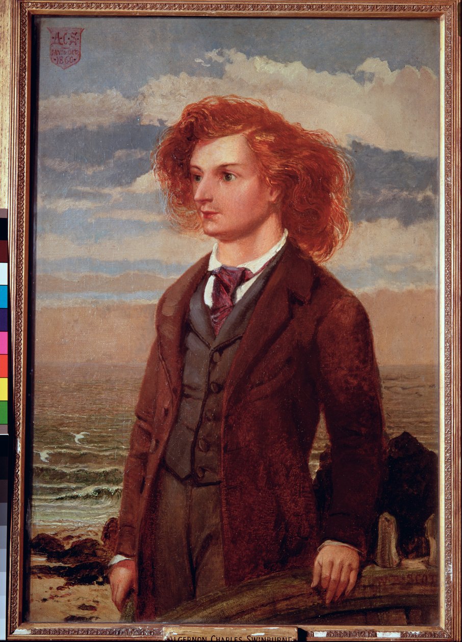 Portrét Algernona Charles Swinburne (1837-1909) od William Bell Scott