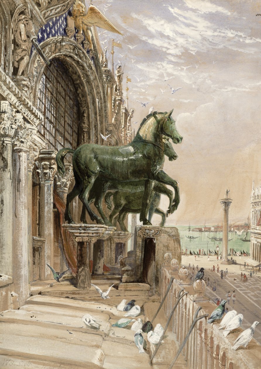 Horní část fasády kostela sv. Marka, 1862 od William Bell Scott