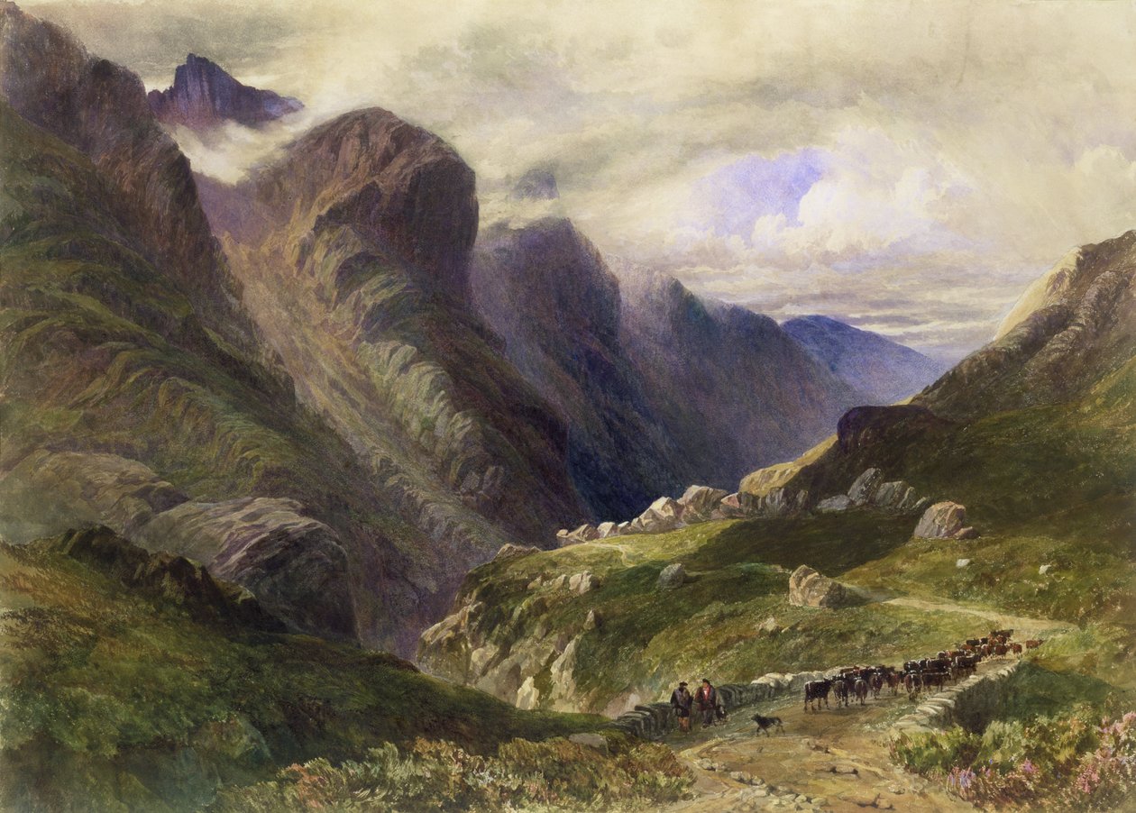 Průsmyk Glencoe, 1852 od William James Bennett