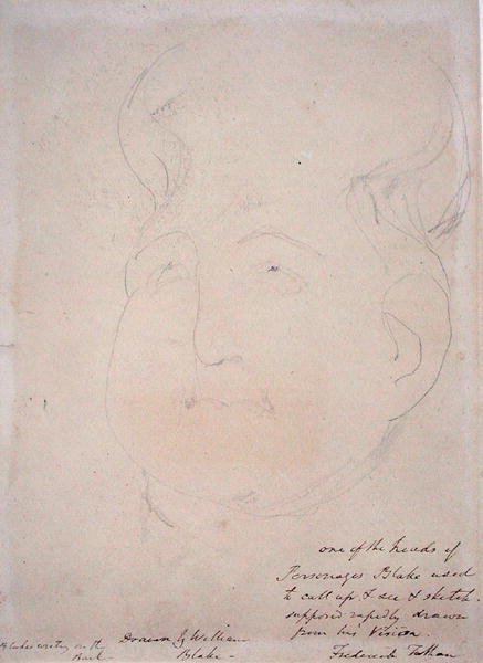 Hlava vizionáře, 1819-20 od William Blake