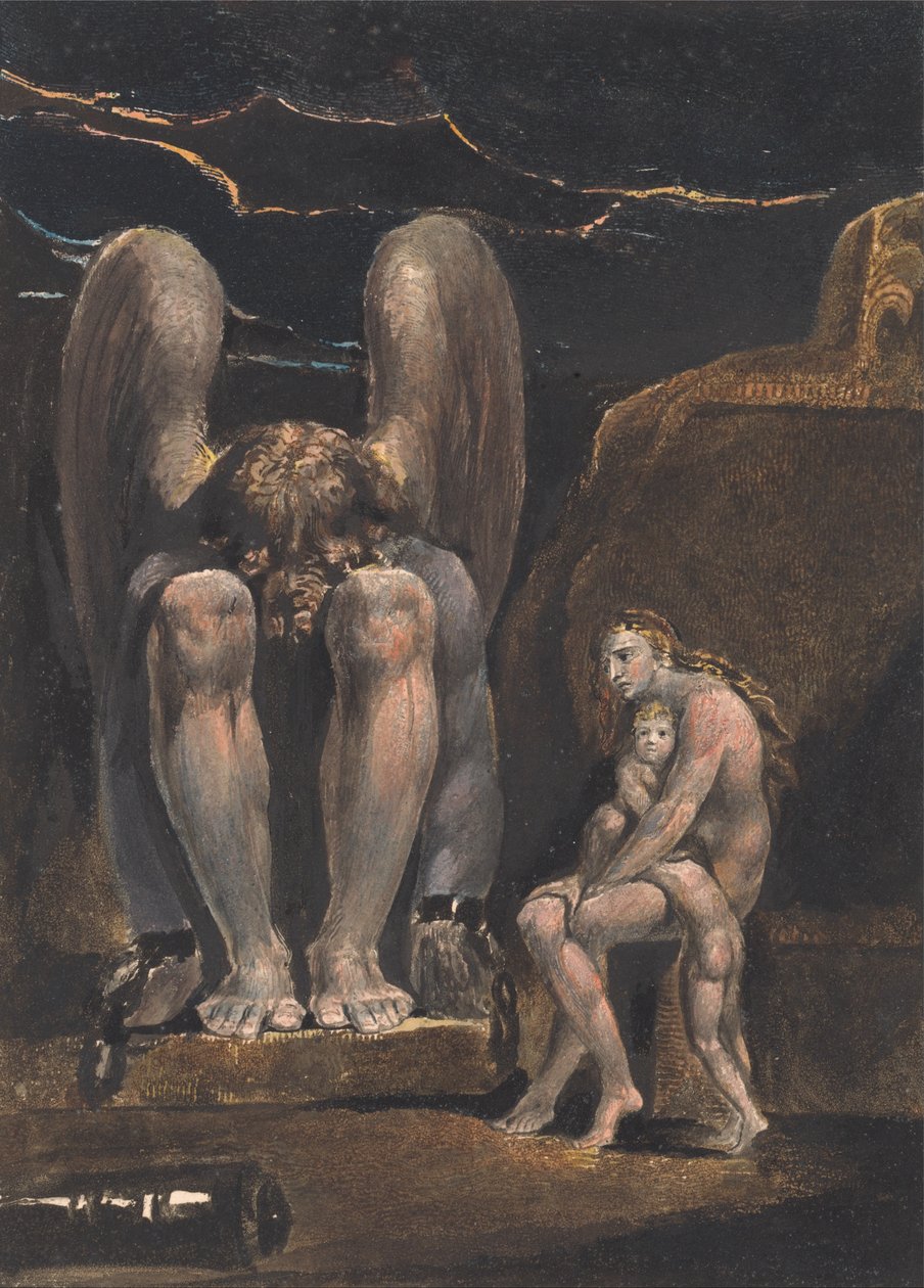 Amerika. Prophecy, Plate 1, Frontispiece od William Blake