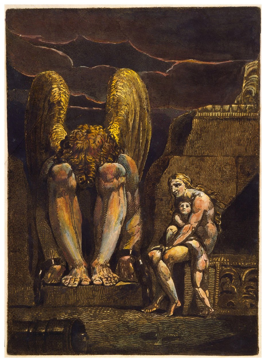 Amerika proroctví kopíruje talíř od William Blake